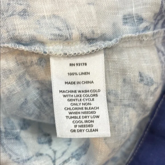 Magaschoni Blue Floral Long Sleeve Dress - Picture 7 of 7